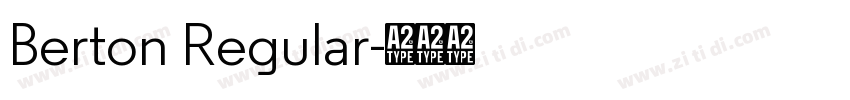 Berton Regular字体转换
